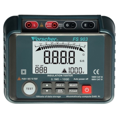 Przejdź do produktu Miernik Rezystancji Izolacji – wzorcowany Forscher FS903