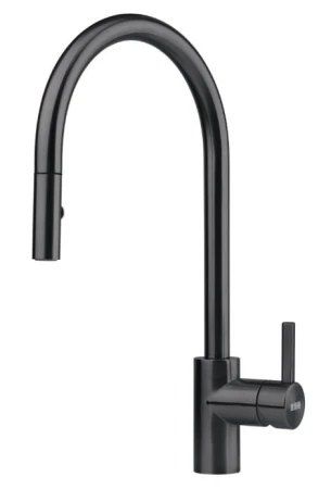 Bateria Franke Eos Neo Pull-Out Spray Czarna stal szlachetna